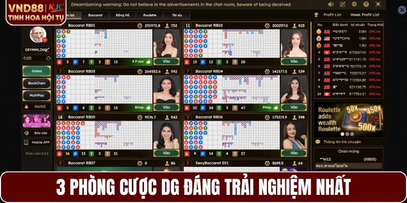 3 phòng cược DG đáng trải nghiệm nhất