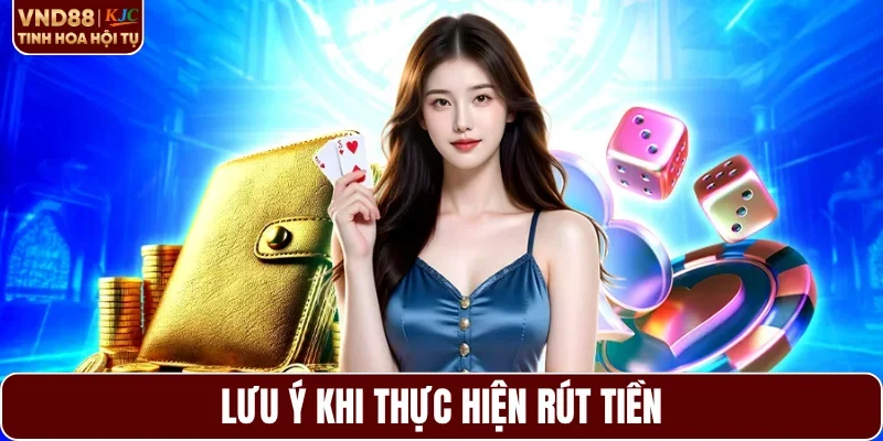 Lưu ý khi thực hiện rút tiền