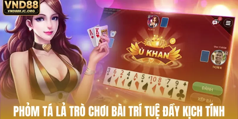Phỏm tá lả trò chơi bài trí tuệ đầy kịch tính
